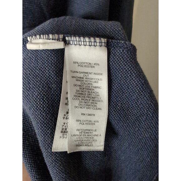 Vineyard Vines preppy mens quarter zip navy saltwater sweatshirt pullover XXL - Picture 8 of 8